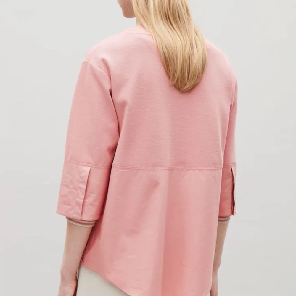 COS Pink Shirt Hem Jumper